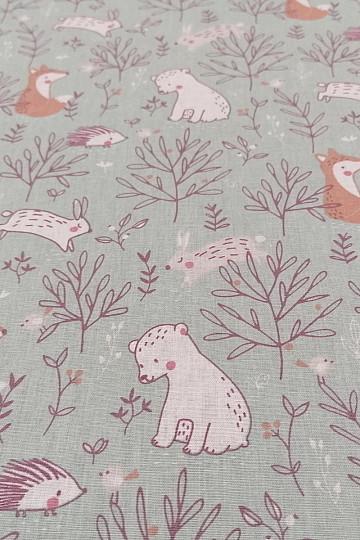 Tissu en coton FOREST