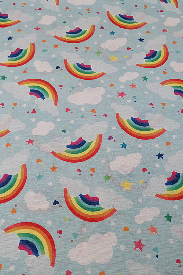 Tissu décoratif ARC-EN-CIEL