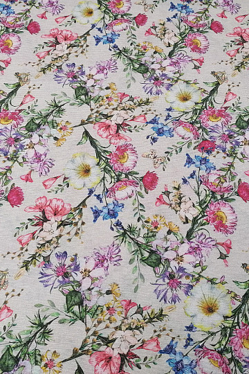 Tissu décoratif FLEURS D&#39;ÉTÉ