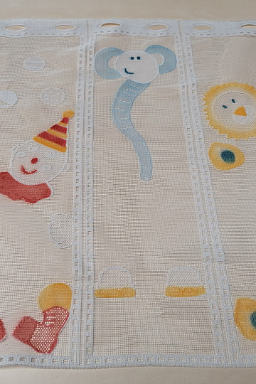 Rideau enfant pour vitrail - jacquard CIRKUS II