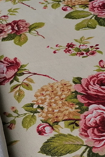 Tissu décoratif CORNWALL ROSE