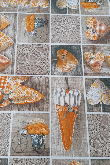 Tissu déco LIDIA&#39;S HEART jaune