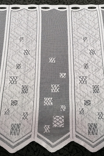 Rideau vitrail - jacquard, brodé 934