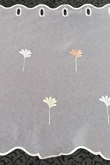 Rideau vitrail - Voile FLEURI