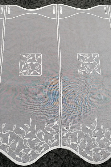 Rideau vitrail - voile avec broderie 550/045