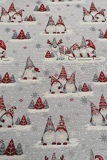 Nappe tapisserie, écharpe Lutins de Noël 2