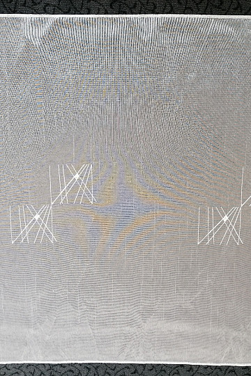 Mur japonais - Rideau japonais avec broderie aspect brillant