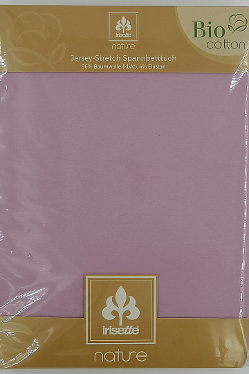 Drap jersey BAMBOU - COTON BIO lilas