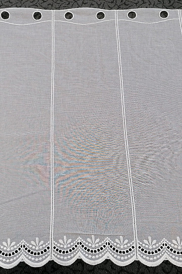 Rideau en vitrail - avec broderie 26202
