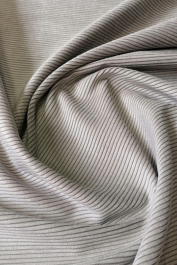 tissu de revêtement RIB PEWTER gris-beige clair