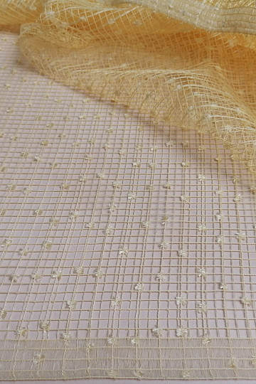 Rideau en maille 2423/c26/260 jaune