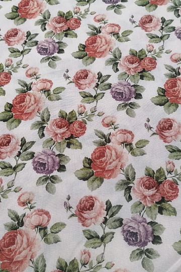 Tissu coton CEREZA ROSES