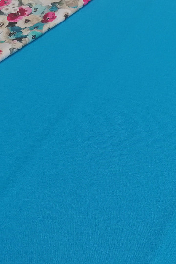 Tissu déco LISO turquoise