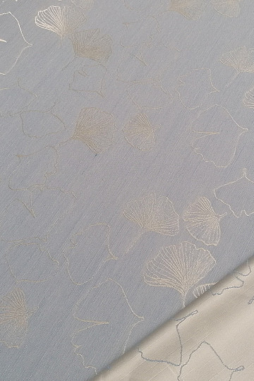 Tissu décoratif GRACE GINKO 97 bleu