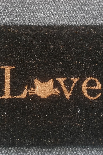 Paillasson Love noir