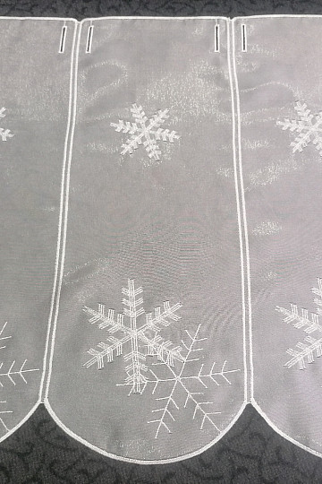 Rideau de Noël pour vitrail brodé de paillettes 11582