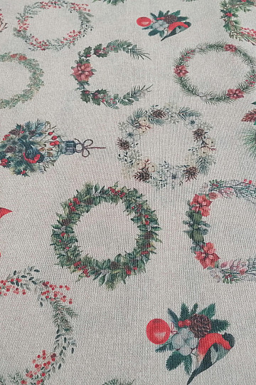 Couronnes de tissu décoratives de Noël