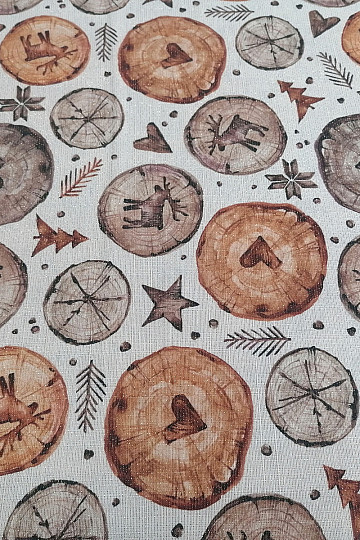 Tissu de décoration de Noël Noël Paysan 1