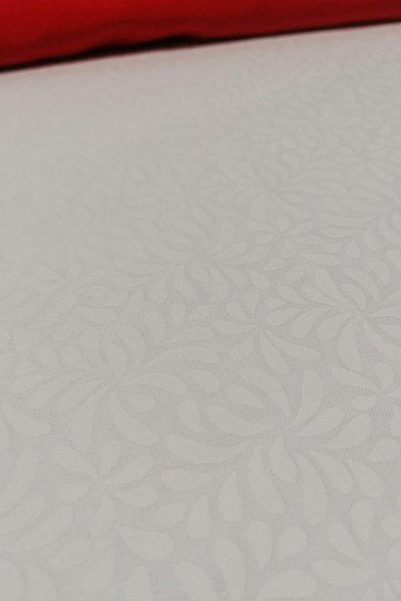 Tissu coton Sarah satiné blanc