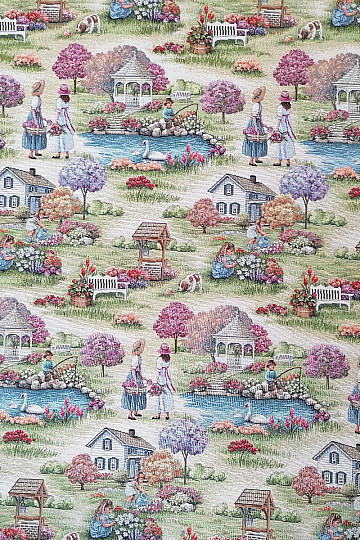 Tissu tapisserie JARDIN DU PARADIS