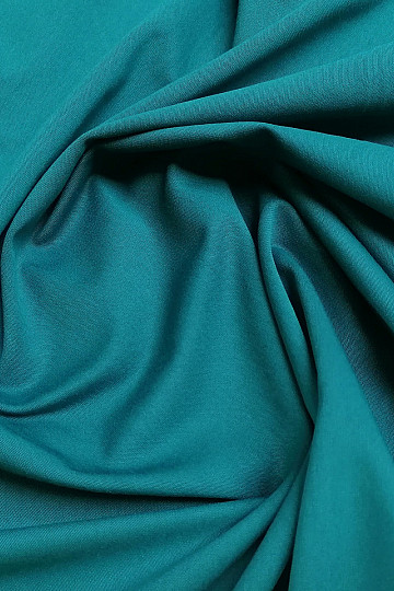 Tricot de coton TEINTURE foncé. turquoise