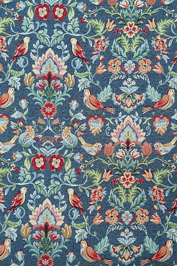 Tissu à tapisserie FREDA bleu