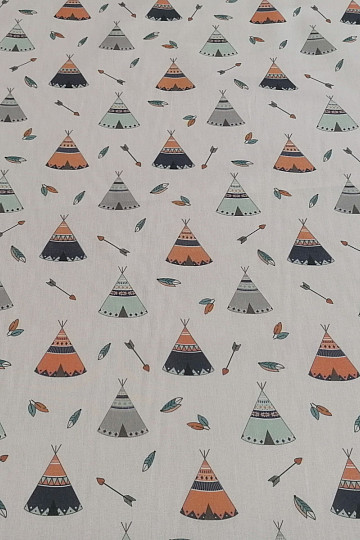 Tissu en coton tipi