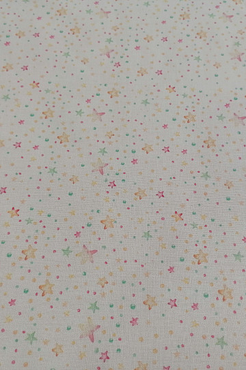 Tissu en coton MINI ÉTOILES