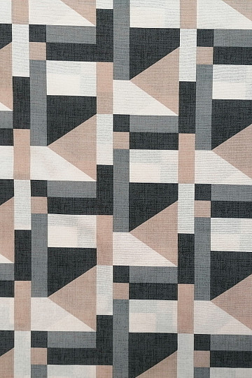 Tissu déco Geo gris