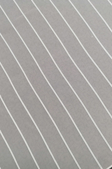 Rideau en voile blanc à rayures 265 cm