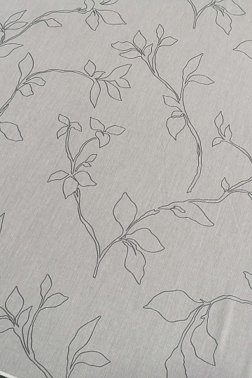 Rideau de luxe Abbony 90 blanc avec fleurs