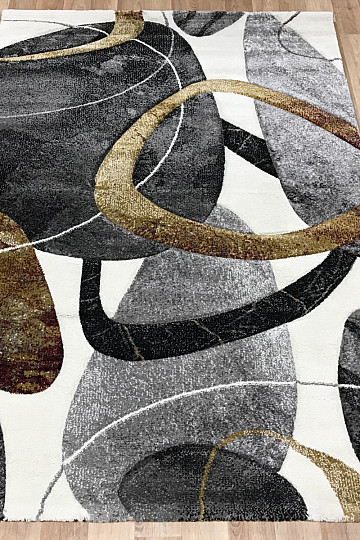 Tapis moderne DIAMANT cercles géométriques