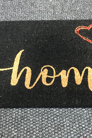 Paillasson HEART AND HOME noir