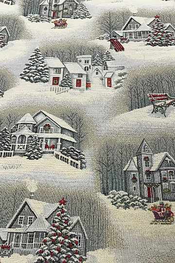 Tissu à tapisserie PAYSAGE DE NOËL