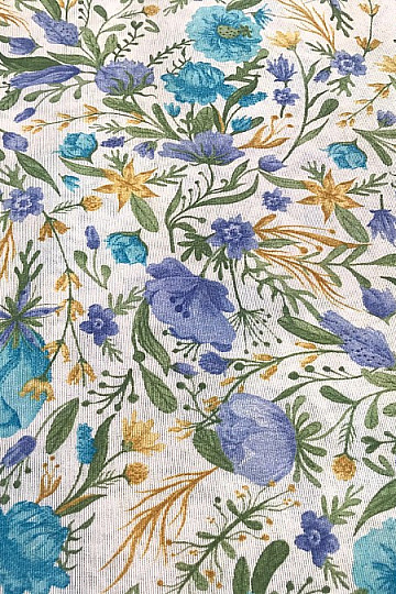 Nappe - CLARA fleurs bleues