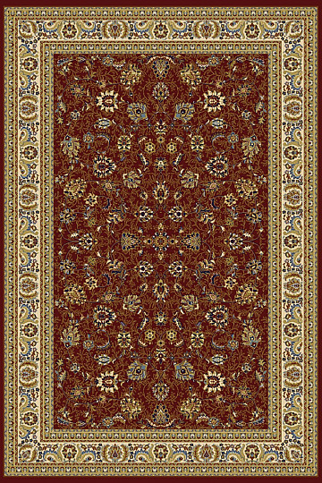 Tapis en pièce KENDRA rouge