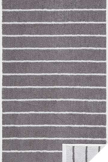 Serviette et drap de bain luxe LINE 072 gris