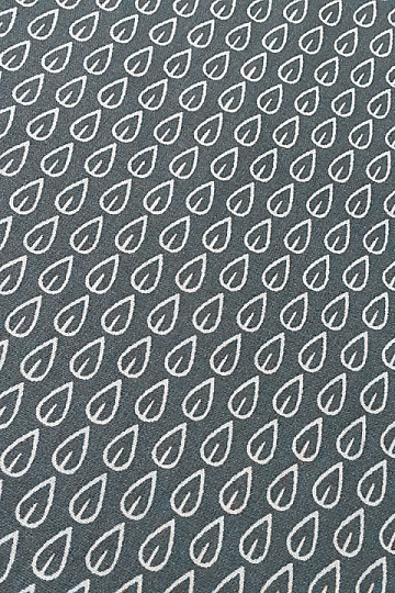 Tissu coton FEUILLES bleu
