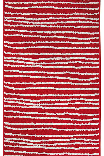 Tapis en pièces LOTTO rayures rouge/blanc