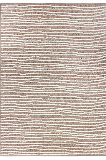 Tapis en pièces LOTTO rayures beige/blanc