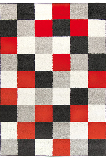 Pièce tapis LOTTO cubes rouge
