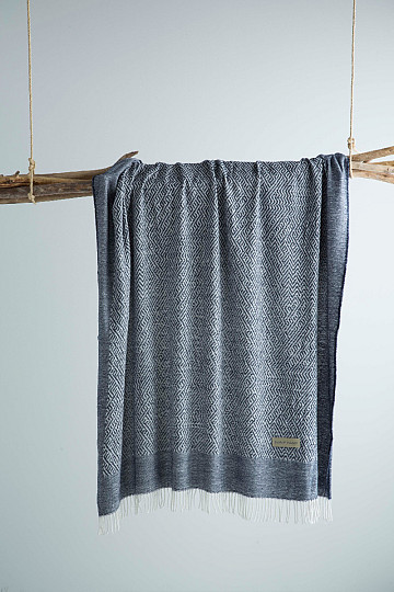 Plaid LUXE CISSE bleu marine