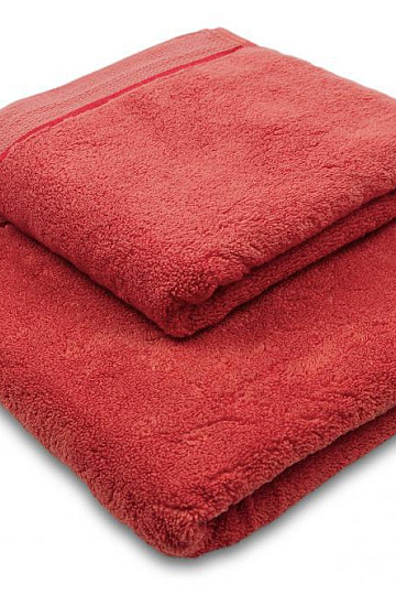 Serviette et drap de bain MIKRO rouge foncé