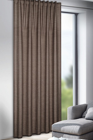Rideau décoratif PATTY marron 135x245