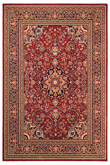 Tapis de luxe en laine PRAGUE Bordeaux
