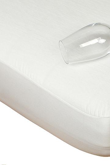 Drap imperméable - protège-matelas TENCEL blanc