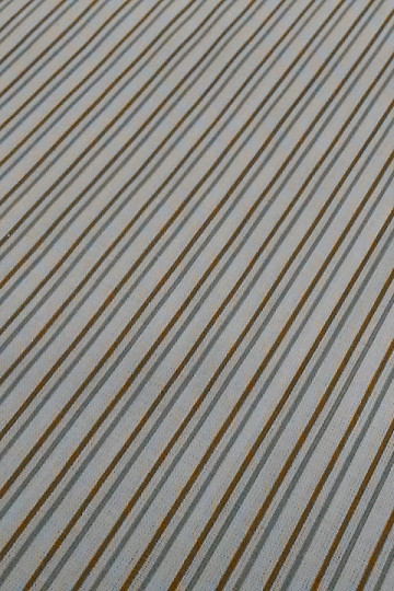 Tissu coton STRIPE gris-moutarde