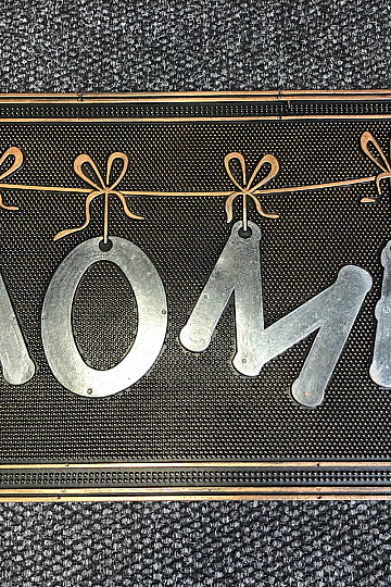 Tapis en caoutchouc HOME avec nœuds