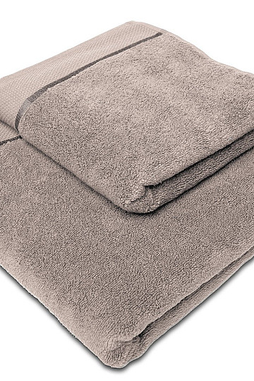 Serviette et drap de bain MIKRO beige gris