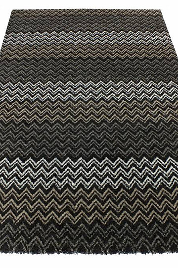 Tapis moderne ZIG ZAG marron